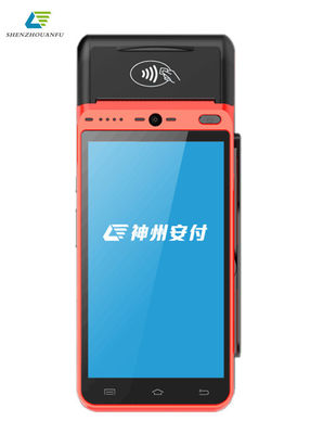 چاپگر 5.5 اینچی پرسرعت ترمینال Android POS هوشمند از 4G Wifi پشتیبانی می کند