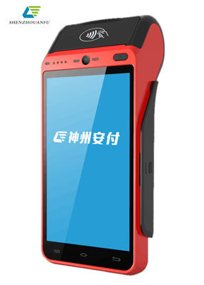 چاپگر 5.5 اینچی پرسرعت ترمینال Android POS هوشمند از 4G Wifi پشتیبانی می کند