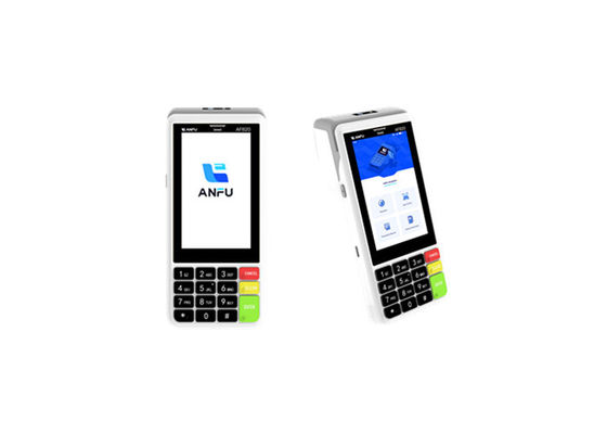 ANFU EMV گواهینامه اندروید تلفن همراه پرداخت هوشمند POS 4g دستی پرداخت کارت سوئیپ کردن ترمینال های POS با خواننده NFC