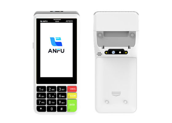 ترمینال POS هوشمند ANFU با پرینتر صفحه نمایش لمسی دستگاه POS دستی با NFC