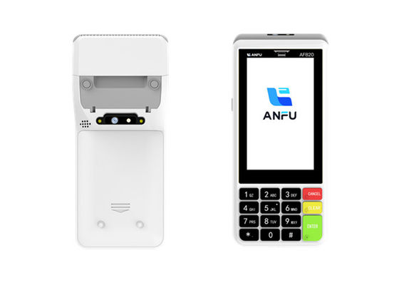 ترمینال POS هوشمند ANFU با پرینتر صفحه نمایش لمسی دستگاه POS دستی با NFC