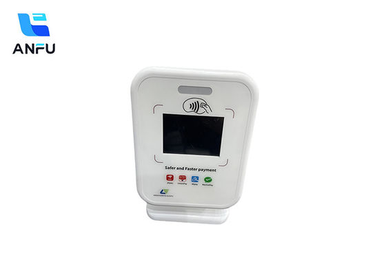 دسکتاپ بی سیم کد QR صوتی جعبه QF100 ابر بلندگو با صفحه نمایش 4G و LCD برای فروشگاه خرده فروشی